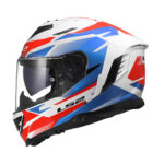 Kaciga LS2 Full Face FF818 STORM III KOMAI belo plavo crvena