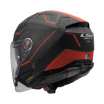 Kaciga LS2 Jet OF603 INFINITY II VEYRON crno sivom crvena sa naočarima