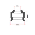Teflon ventila Kawasaki ZX-6 Athena