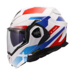 Kaciga LS2 Flip Up FF901 ADVANT X NOVA belo plavo crvena