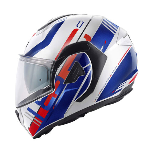 Kaciga GIVI Flip Up X30 PULSAR belo plavo crvena
