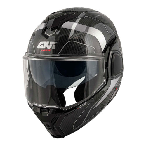 Kaciga GIVI Flip Up X36 CARBON sivo crna