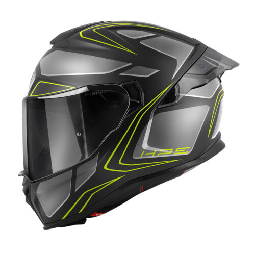 Kaciga GIVI Full Face 55.1 ZEPHIR mat crno titanium srebrno žuta
