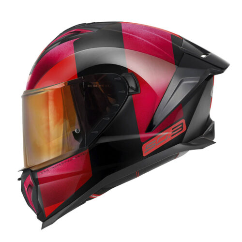 Kaciga GIVI zatvorena 50.3 VISION crno bordo crvena