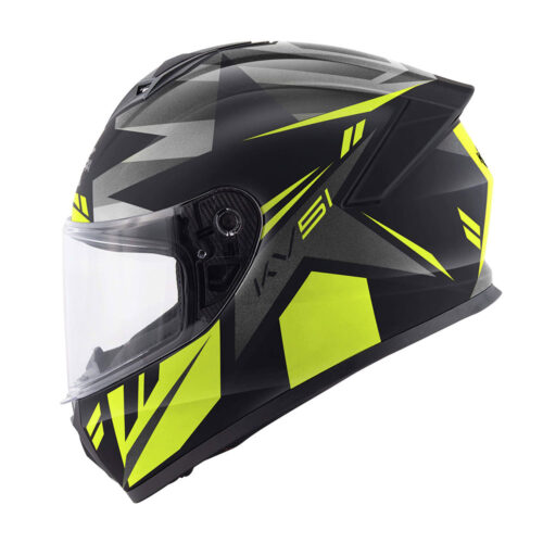 Kaciga Kappa zatvorena KV51 ZENITH titanium mat crno žuta
