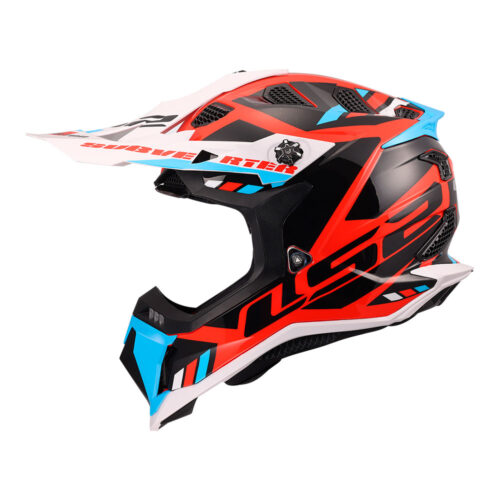 Kaciga LS2 Cross MX700 SUBVERTER EVO II STOMP belo plavo crvena