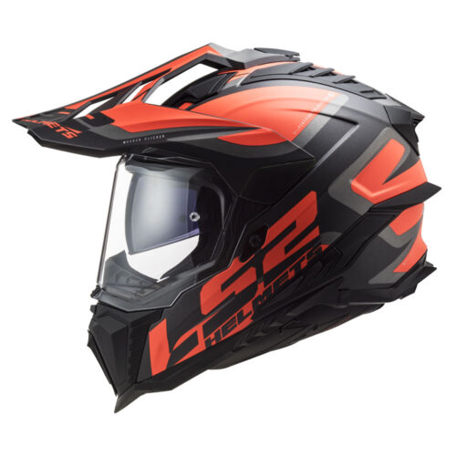 Kaciga LS2 Enduro MX701 EXPLORER ALTER mat crno narandžasta