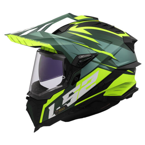 Kaciga LS2 Enduro MX701 EXPLORER SPIRE zeleno žuta