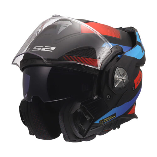 Kaciga LS2 Flip Up FF901 ADVANT X NOVA crno crveno plava