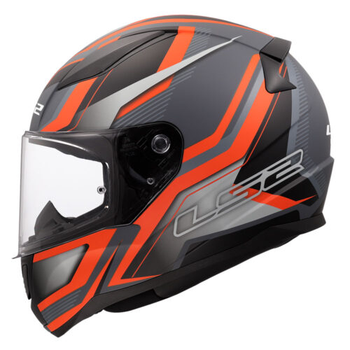 Kaciga LS2 Full Face FF353 RAPID II FLITZ narandžasto siva