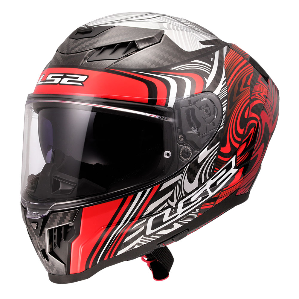 25f9562c-cba4-46b8-8744-4ffccda2c45d Kaciga LS2 Full Face FF807 DRAGON CARBON ENTHUM crvena