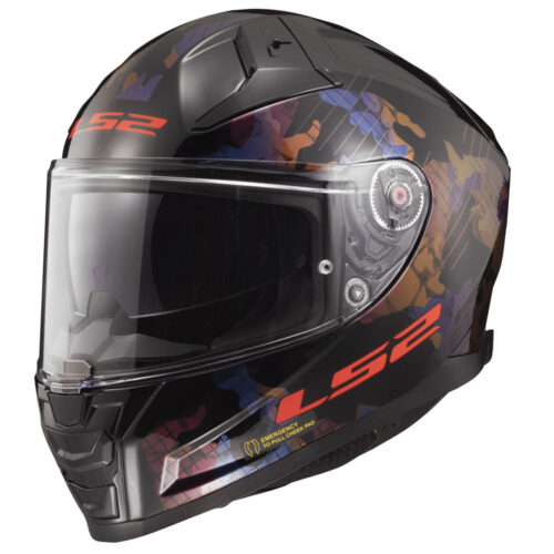 Kaciga LS2 Full Face FF811 VECTOR II KAMO crno plava sa naočarima