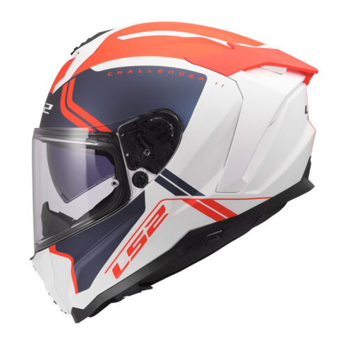 Kaciga LS2 Full Face FF817 CHALLENGER II TITAN belo plavo crvena