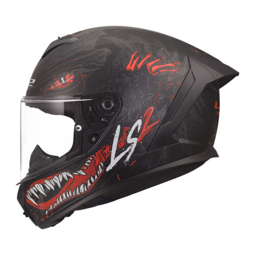 Kaciga LS2 Full Face FF820 RAPID III KAIJU II crno crvena