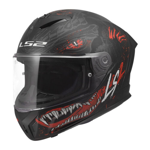 Kaciga LS2 Full Face FF820 RAPID III KAIJU II crno crvena