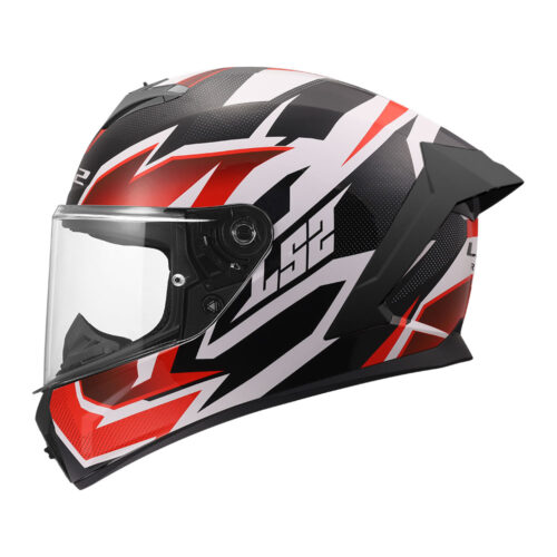 Kaciga LS2 Full Face FF820 RAPID III XTREM belo crno crvena