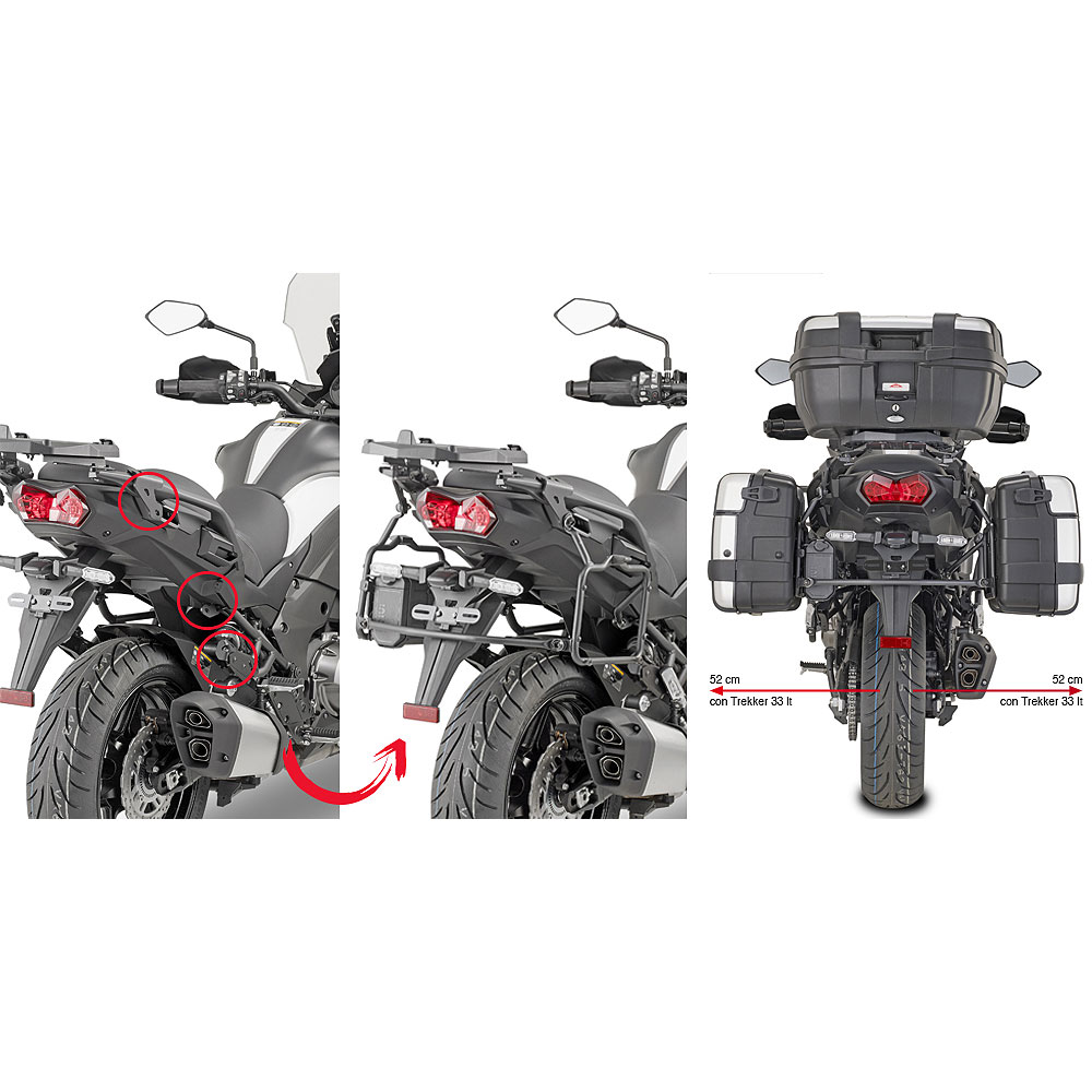 09ca996a-229b-4827-bfaa-0d71866320d1 Nosač bočnih kofera GIVI Kawasaki Versys 1000 (19-23) PLR4126