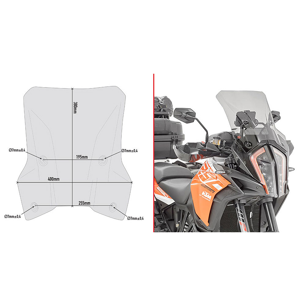 1aa8d7b5-7c4f-414c-b9c0-2a077de100bd Vizir blago zatamnjeni GIVI KTM Super Adventure 1290 (17-20) D7706S