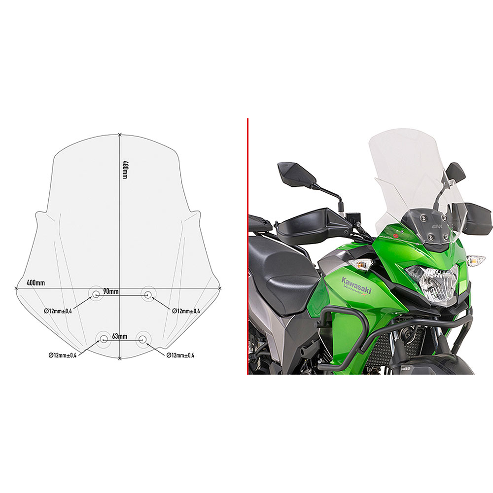 f98439a2-32f0-4f51-a150-35400817a1cf Vizir providni GIVI Kawasaki Versys-X 300 (17-24) D4121ST