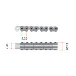Lanac bregaste osovine DID SCA0412A-122L linka