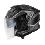 Kaciga jet GIVI X31 IMPACT titanium crno crvena