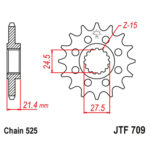 Lančanik prednji JT JTF709-16RB (525) 16 zuba