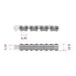 Lanac bregaste osovine DID SCA0409A-128L linka