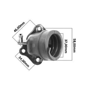 Grlo karburatora Piaggio X9 / Beverly 125-200  484748 RMS