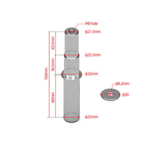 Pin za štender za Mono viljušku 21.5-25.5mm MB-MOTO