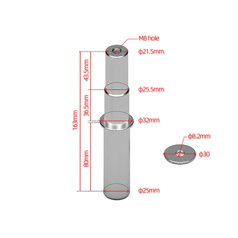Pin za štender za Mono viljušku 21.5-25.5mm MB-MOTO