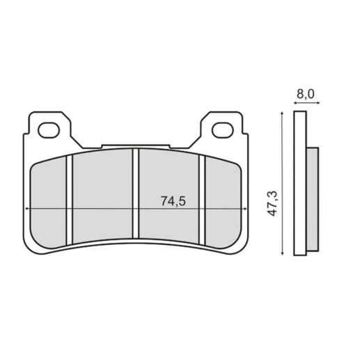 Disk pločice CBR 600 / 1000 RR ( 05-16 ) Sinter RMS