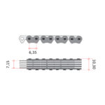 Lanac bregaste osovine DID SCR0412-94L linka