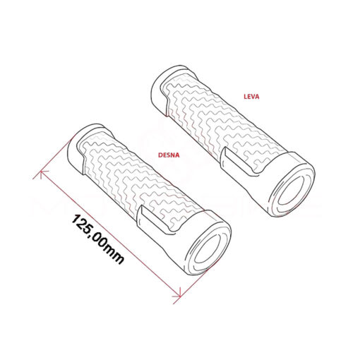 Gume ručke SuperGrip RMS dužina 125 mm zatvorene
