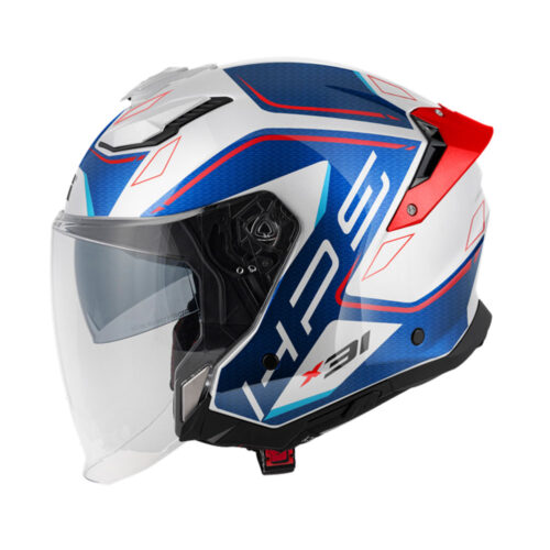 Kaciga jet GIVI X31 IMPACT belo plavo crvena