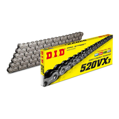 Lanac DID 520VX3 120 linkova Pro-street X-Ring srebrni