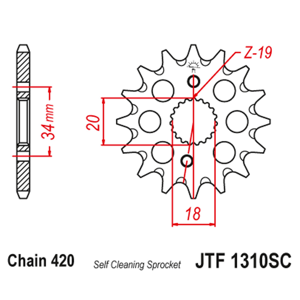 ede0b0e8-3af7-404f-91ad-ee5d31357cae Lančanik prednji JT JTF1310-14SC (420) 14 zuba
