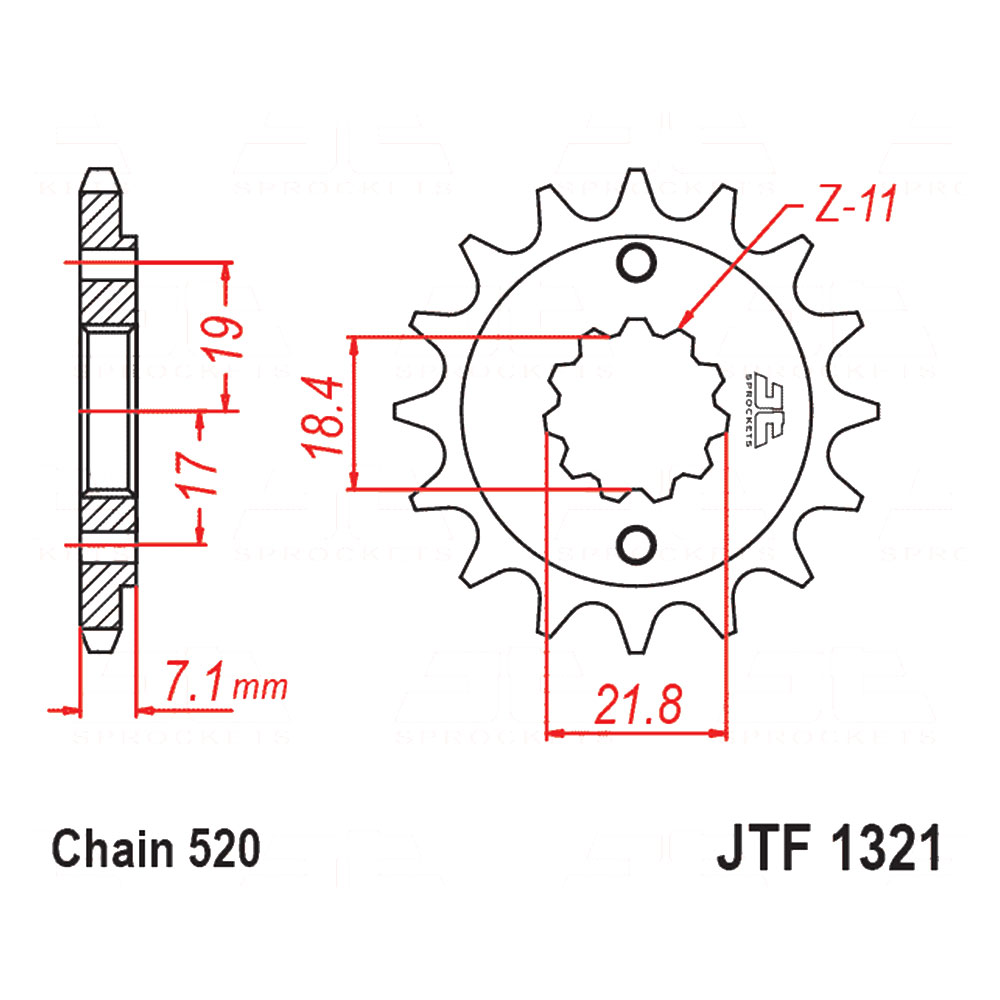 b31ebf9f-2bf7-4a6b-9060-7cfbd75bbb27 Lančanik prednji JT JTF1321-14 (520)14 zuba