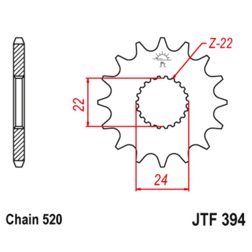 Lančanik prednji JT  JTF394-13-50-32056 (520)13 zuba