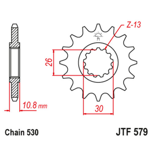 Lančanik prednji JT JTF579-50-35016 (50)17 zuba