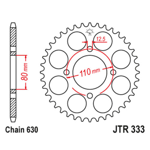 Lančanik zadnji JT JTR333-38 (630)38 zuba