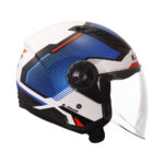 Kaciga LS2 Jet OF616 AIRFLOW II SOLAR belo plavo crvena