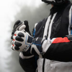 Rukavice LS2 NORDIC sivo plavo crvene
