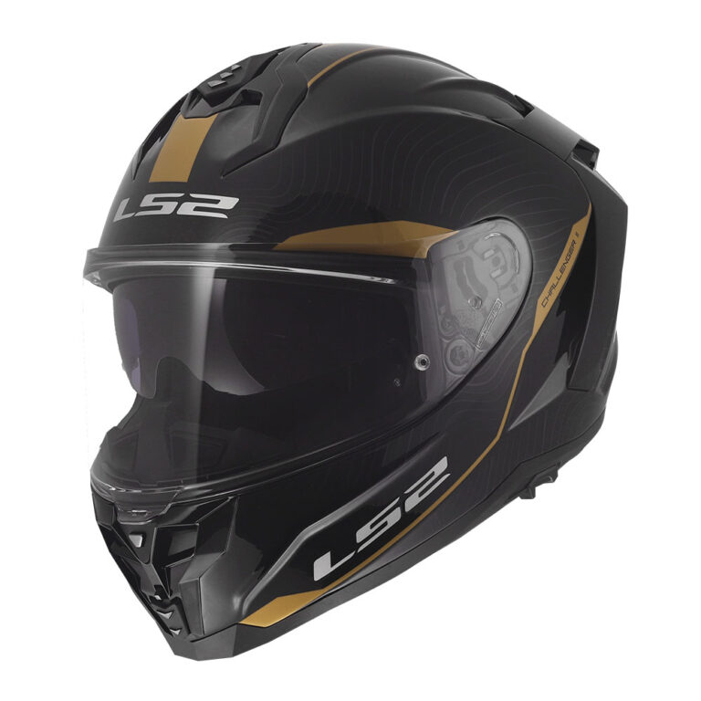 Kaciga LS2 Full Face FF817 CHALLENGER II ESSENTIAL crno zlatna