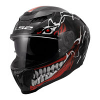 Kaciga LS2 Full Face FF807 DRAGON FC INCUBUS belo crvena